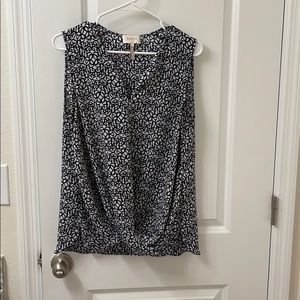Navy top.